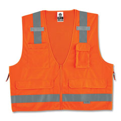 ergodyne® GloWear 8250Z Class 2 Surveyors Zipper Vest