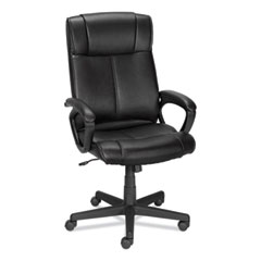 Alera® Alera Dalibor Series Manager Chair, Supports Up to 250 lb, 17.5" to 21.3" Seat  Height, Black Seat/Back, Black Base