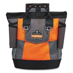 ergodyne® Arsenal 5527 Premium Topped Tool Pouch with Hinged Closure, 6 x 10 x 11.5, Polyester, Orange, Ships in 1-3 Business Days