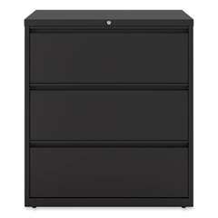 Alera® Lateral File, 3 Legal/Letter/A4/A5-Size File Drawers, Black, 36" x 18.63" x 40.25"