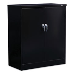 Alera® Assembled 42" High Heavy-Duty Welded Storage Cabinet, Two Adjustable Shelves, 36w x 18d, Black