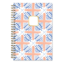 Blue Sky® Margaret Jeane Geo Tile Academic Weekly/Monthly Planner, 8 x 5, Blue/Peach Cover, 12-Month (July to June): 2022 to 2023