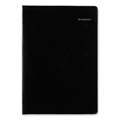 AT-A-GLANCE® Eight-Person Group Daily Appointment Book, 11 x 8.5, Black Cover, Two-Volume 12-Month Format (Jan to June, July to Dec): 2023