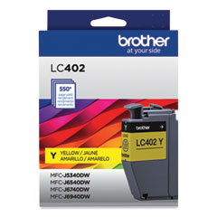 LC402YS Ink, 550 Page-Yield, Yellow