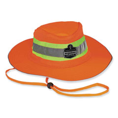 ergodyne® GloWear 8935 Hi-Vis Ranger Sun Hat, Polyester, Large/X-Large, Orange, Ships in 1-3 Business Days