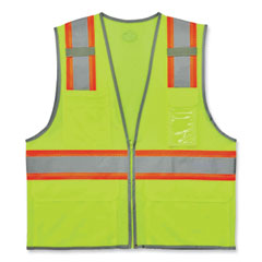 ergodyne® GloWear 8246Z Class 2 Two-Tone Mesh Reflective Binding Zipper Vest