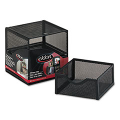 Rolodex™ Organization Two-Drawer Cube, Wire Mesh, Storage, 6 x 6 x 6, Black