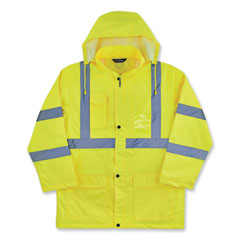 ergodyne® GloWear 8366 Class 3 Lightweight Hi-Vis Rain Jacket