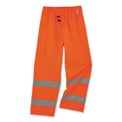 GloWear 8915 Class E Hi-Vis Rain Pants, 2X-Large, Orange