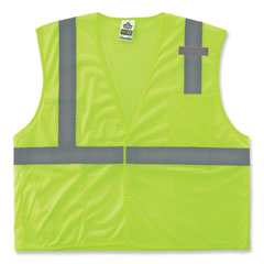GloWear 8210HL-S Single Size Class 2 Economy Mesh Vest, Polyester, 3X-Large, Lime
