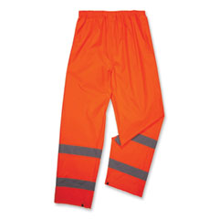 ergodyne® GloWear 8916 Class E Lightweight Hi-Vis Rain Pants, 4X-Large, Orange, Ships in 1-3 Business Days