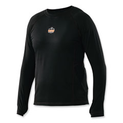N-Ferno 6435 Midweight Long Sleeve Base Layer Shirt, 3X-Large, Black