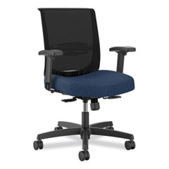 HON® Convergence Mid-Back Task Chair, Up to 275lb, 16.5" to 21" Seat Ht, Navy Seat, Black Back/Frame, Ships in 7-10 Bus Days