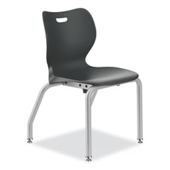 SmartLink Four-Leg Chair, Up to 275 lb, 16" Seat Height, Lava Seat/Back, Platinum Base, 4/Carton, Ships in 7-10 Bus Days