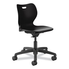 HON® SmartLink Task Chair, Supports Up to 275 lb, 34.75" Seat Height, Onyx Seat/Back, Black Base, Ships in 7-10 Business Days