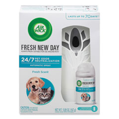 Air Wick® Pet Odor Neutralization Automatic Spray Starter Kit, 6 x 2.25 x 7.75, White/Gray, 4/Carton