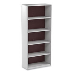 ValueMate Economy Bookcase, Five-Shelf, 31.75w x 13.5d x 67h, Gray