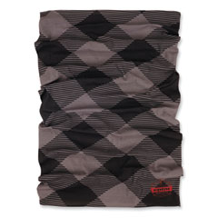 Chill-Its 6485 Multi-Band, Polyester, One Size Fits Most, Gray Buffalo Plaid