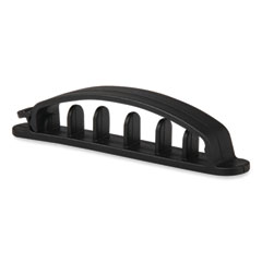 RCA® Five Channel Cable Holder, 0.75" x 3.35", Black, 3/Pack