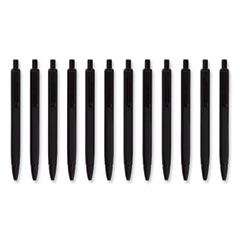 U Brands Cambria Soft Touch Mechanical Pencil, 0.7 mm, HB (#2), Black Lead, Black Barrel, 12/Pack