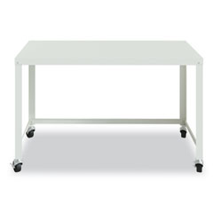 Hirsh Industries® RTA Mobile Desk, 47.45 x 23.88 x 29.6, White, Ships in 4-6 Business Days