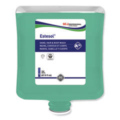 SC Johnson Professional® Estesol Hand, Hair and Body Cleaner Manual Cartridge, Rainforest Scent, 2 L Cartridge Refill, 4/Carton