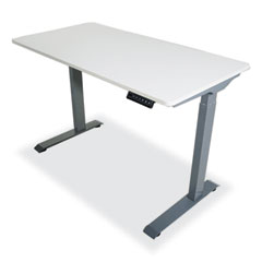 Victor® Electric Height Adjustable Standing Desk, 48 x 23.6 x 28.7 to 48.4, White, Ships in 1-3 Business Days