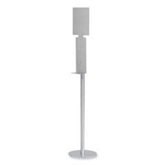 Safco® Hand Sanitizer Stand, 61.25 x 12 x 12, Silver, Ships in 1-3 Business Days