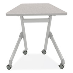 Safco® Learn Nesting Trapezoid Desk, 32.83" x 22.25" to 29.5", Gray, Ships in 1-3 Business Days