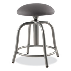 6800 Series Height Adj Fabric Padded Swivel Stool, Supports 300 lb, 18"-25" Ht, Charcoal Seat/Gray Base,Ships in 1-3 Bus Days