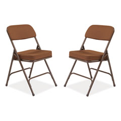NPS® 3200 Series Premium 2" Fabric Upholstered Double Hinge Folding Chair