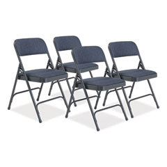 NPS® 2200 Series Deluxe Fabric Upholstered Double Hinge Premium Folding Chair
