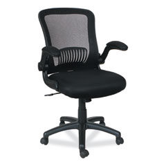 Alera® Alera EB-E Series Swivel/Tilt Mid-Back Mesh Chair, Supports Up to 275 lb, 18.11" to 22.04" Seat Height, Black