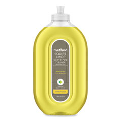 Method® Squirt + Mop Hard Floor Cleaner, 25 oz Spray Bottle, Lemon Ginger, 6/Carton