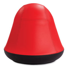 Runtz Swivel Ball Chair, Backless, Supports Up to 250 lb, Red Vinyl