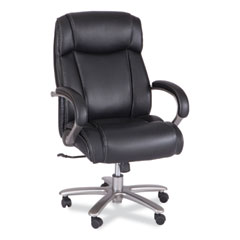 Safco® Lineage Big & Tall High Back Task Chair, Max 500 lb, 20.5" to 24.25" High Black Seat, Chrome Base, Ships in 1-3 Business Days