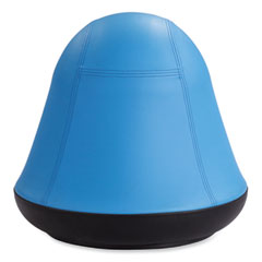 Runtz Swivel Ball Chair, Backless, Supports Up to 250 lb, Baby Blue Vinyl, Ships in 1-3 Business Days
