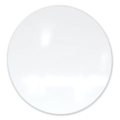 Coda Low Profile Circular Magnetic Glassboard, 24 Diameter, White Surface