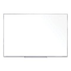 Non-Magnetic Whiteboard with Aluminum Frame, 96.63 x 48.47, White Surface, Satin Aluminum Frame, Ships in 7-10 Business Days