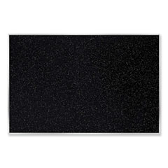 Satin Aluminum-Frame Recycled Rubber Bulletin Boards, 72.5 x 48.5, Confetti Surface