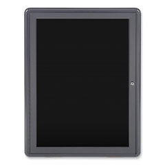 Enclosed Letterboard, 24.13 x 33.75, Gray Powder-Coated Aluminum Frame