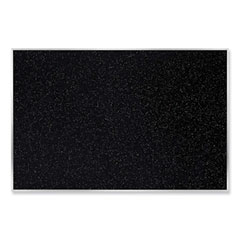 Satin Aluminum-Frame Recycled Rubber Bulletin Boards, 60.5 x 36.5, Confetti Surface