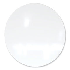 Coda Low Profile Circular Non-Magnetic Glassboard, 48 Diameter, White Surface