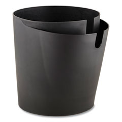 Safco® CanCan Deskside Waste/Recycling Can, 5 gal, Plastic, Black