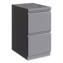Hirsh Industries® Full-Width Pull 20 Deep Mobile Pedestal File, File/File, Letter, Arctic Silver,15 x 19.88 x 27.75,Ships in 4-6 Business Days