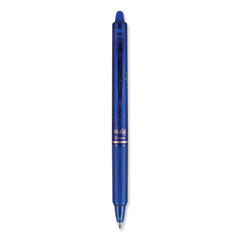 Pilot® FriXion Clicker Erasable Gel Pen, Retractable, Bold 1 mm, Blue Ink, Blue Barrel, Dozen