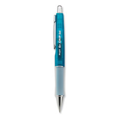 Pilot® Dr. Grip Gel Pen, Retractable, Fine 0.7 mm, Black Ink, Translucent Blue Barrel
