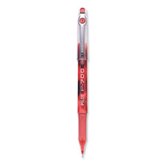 Pilot® Precise P-700 Gel Pen, Stick, Fine 0.7 mm, Red Ink, Red Barrel, Dozen