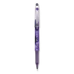 Pilot® Precise P-700 Gel Pen, Stick, Fine 0.7 mm, Purple Ink, Purple Barrel, Dozen