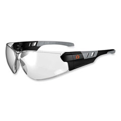 Skullerz Saga Frameless Safety Glasses, Black Nylon Impact Frame, Indoor/Outdoor Polycarb Lens